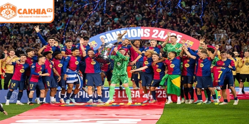 La Liga Tây Ban Nha Bảng Xếp Hạng Cập Nhật Tại CakhiaTV 4 Khoảnh khắc đội bóng ăn mừng chức vô địch La Liga